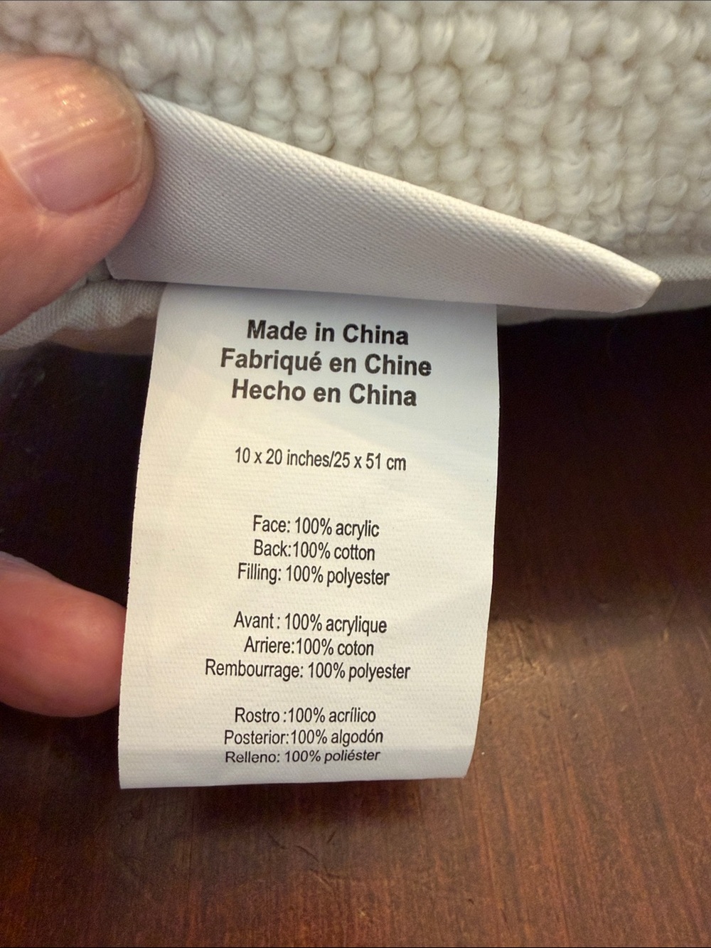 Emily & Meritt pottery barn kids White 'XO' Hooked Accent Pillow - Picture 5 of 7